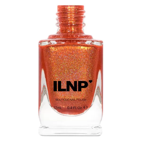 ILNP Atomic Sherbet  Orange Holographic Nail Polish