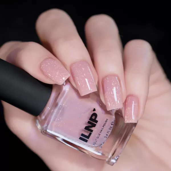 ILNP Daybreak  Milky Pink Flakie Shimmer Nail PolishILNP Daybreak  Milky Pink Flakie Shimmer Nail Polish