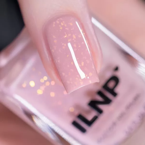 ILNP Daybreak  Milky Pink Flakie Shimmer Nail PolishILNP Daybreak  Milky Pink Flakie Shimmer Nail Polish