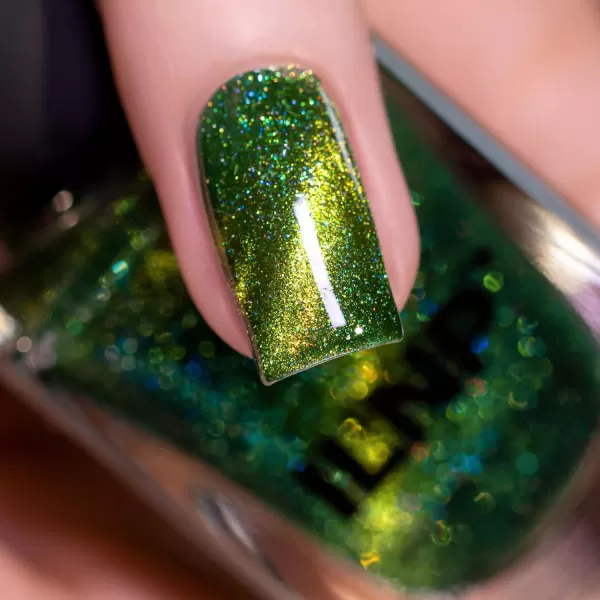 ILNP Frankie  Monster Green Magnetic Holographic Nail PolishILNP Frankie  Monster Green Magnetic Holographic Nail Polish