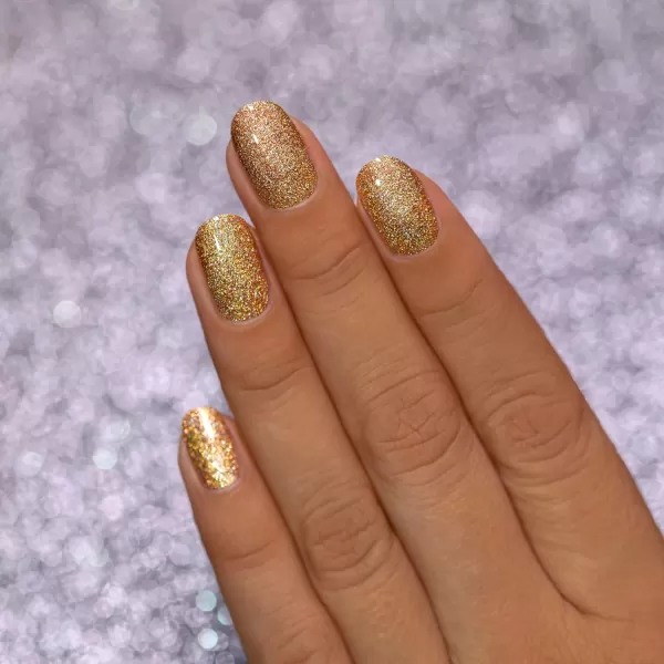 ILNP Happy Hour  Vibrant Gold Holographic Ultra Metallic Nail PolishILNP Happy Hour  Vibrant Gold Holographic Ultra Metallic Nail Polish