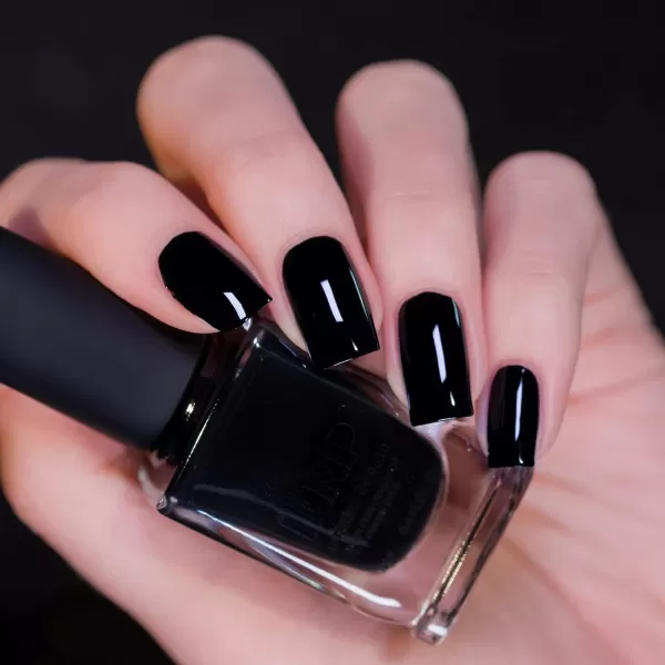 ILNP Ink  Intense Jet Black Cream Nail Polish One Coat Studio Color High PerformanceILNP Ink  Intense Jet Black Cream Nail Polish One Coat Studio Color High Performance