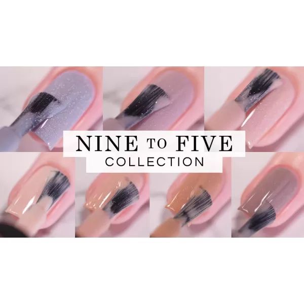 ILNP Nine to Five Collection 2019  Holographic Nail Polish CollectionCoffee 040 Fl Oz Pack of 7