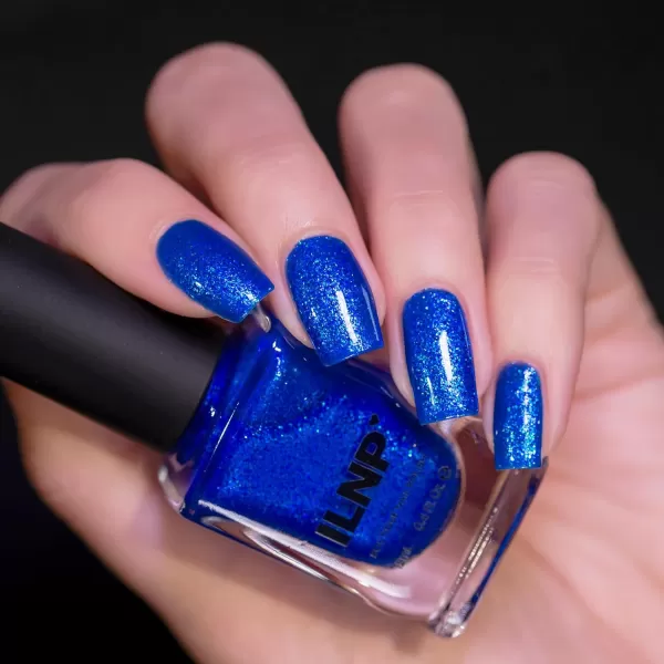 ILNP Sea Glass  Deep Cobalt Blue Shimmer Nail PolishILNP Sea Glass  Deep Cobalt Blue Shimmer Nail Polish