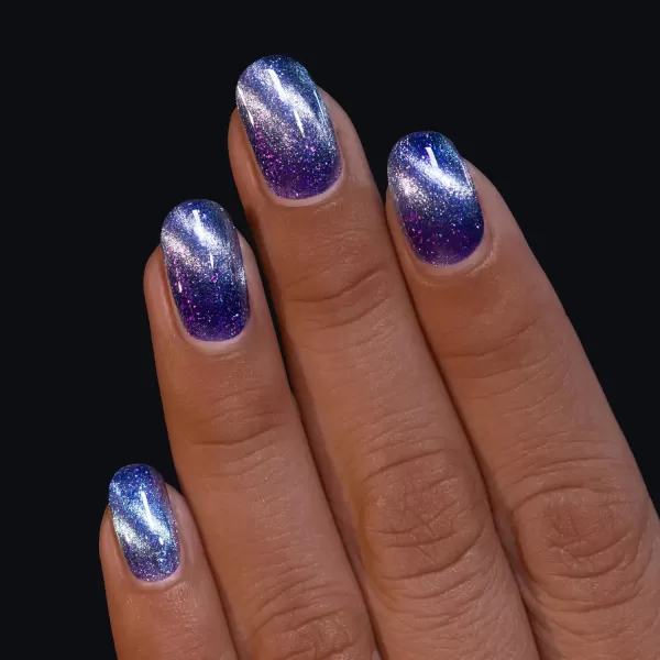 ILNP Shooting Star  Icy Blue Magnetic Shimmer Nail PolishILNP Shooting Star  Icy Blue Magnetic Shimmer Nail Polish