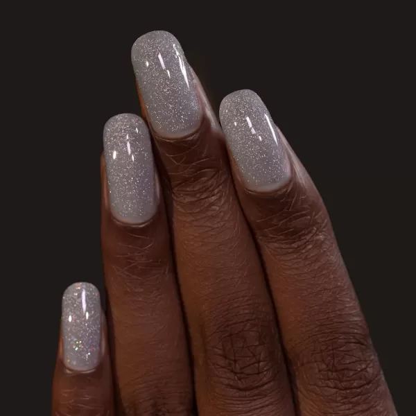 ILNP Sled Day  Creamy Light Grey Holographic Jelly Nail PolishSled Day 040 Fl Oz Pack of 1