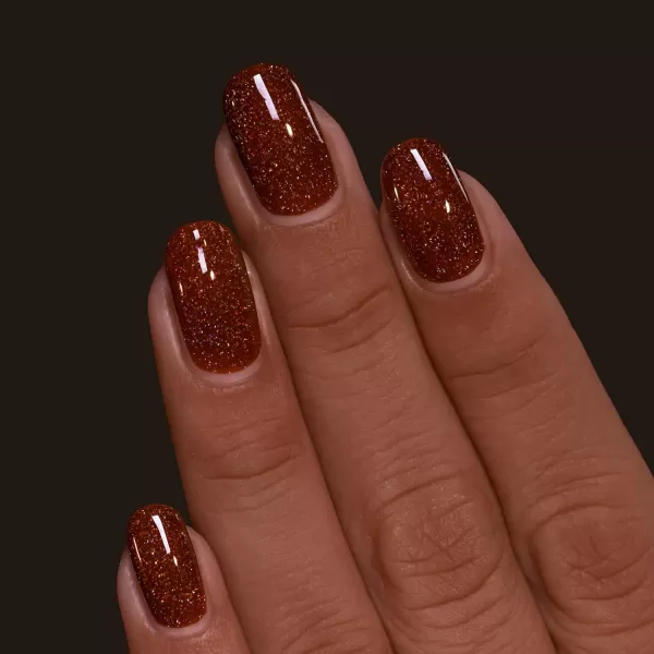 ILNP Spiced Cider  Warm Rustic Brown Holographic Jelly Nail PolishILNP Spiced Cider  Warm Rustic Brown Holographic Jelly Nail Polish