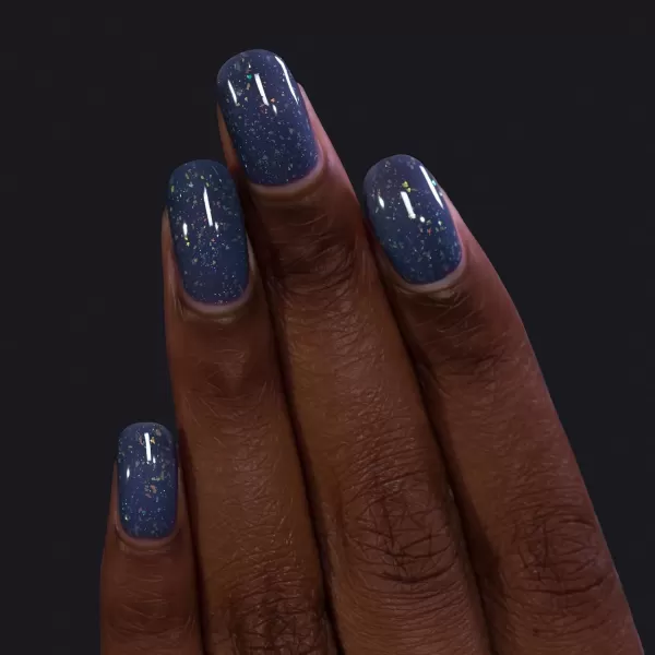 ILNP Starlight  Stormy Indigo Flakie Shimmer Nail PolishILNP Starlight  Stormy Indigo Flakie Shimmer Nail Polish