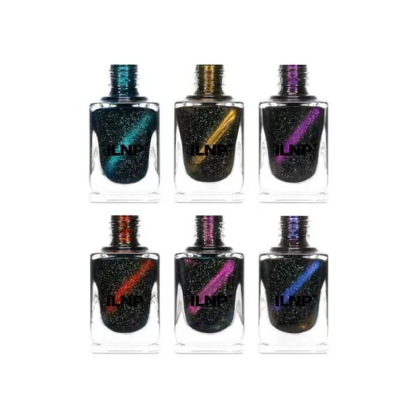 ILNP Nightlife  Bold and Bright Bold and Bright BlackBased Magnetic Nail Polish CollectionILNP Nightlife  Bold and Bright Bold and Bright BlackBased Magnetic Nail Polish Collection