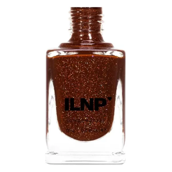 ILNP Spiced Cider  Warm Rustic Brown Holographic Jelly Nail PolishILNP Spiced Cider  Warm Rustic Brown Holographic Jelly Nail Polish