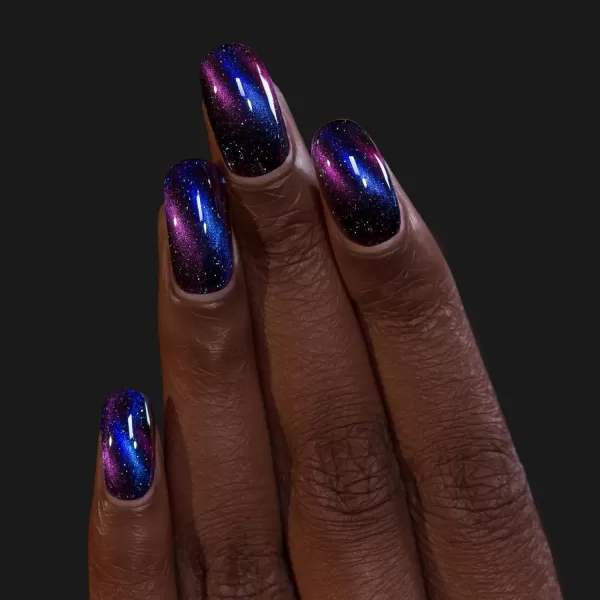 ILNP After Hours  BlackBased Deep Blue Magnetic Holographic Nail PolishILNP After Hours  BlackBased Deep Blue Magnetic Holographic Nail Polish