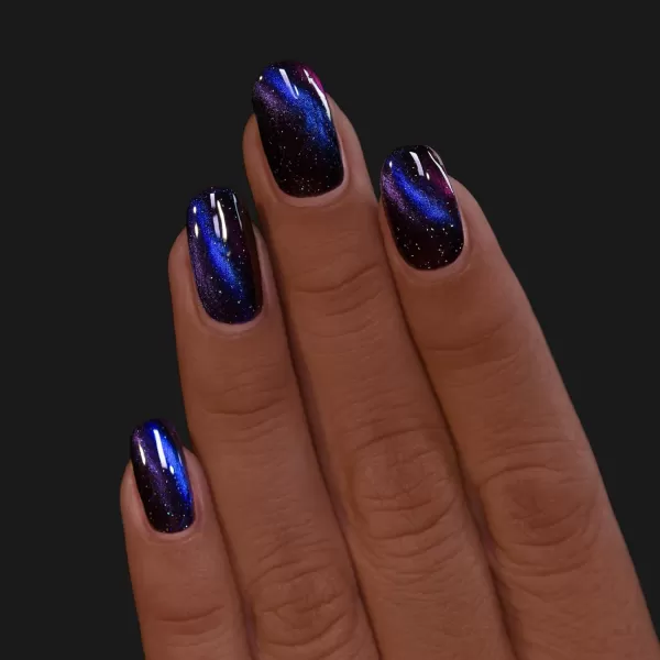 ILNP After Hours  BlackBased Deep Blue Magnetic Holographic Nail PolishILNP After Hours  BlackBased Deep Blue Magnetic Holographic Nail Polish