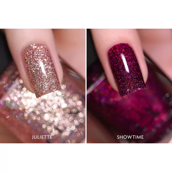 ILNP Metallic Rose Gold amp Deep Raspberry Holographic DuoILNP Metallic Rose Gold amp Deep Raspberry Holographic Duo