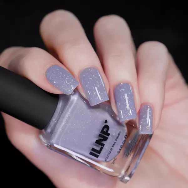 ILNP Pitter Patter  Cloudy Periwinkle Flakie Nail PolishILNP Pitter Patter  Cloudy Periwinkle Flakie Nail Polish