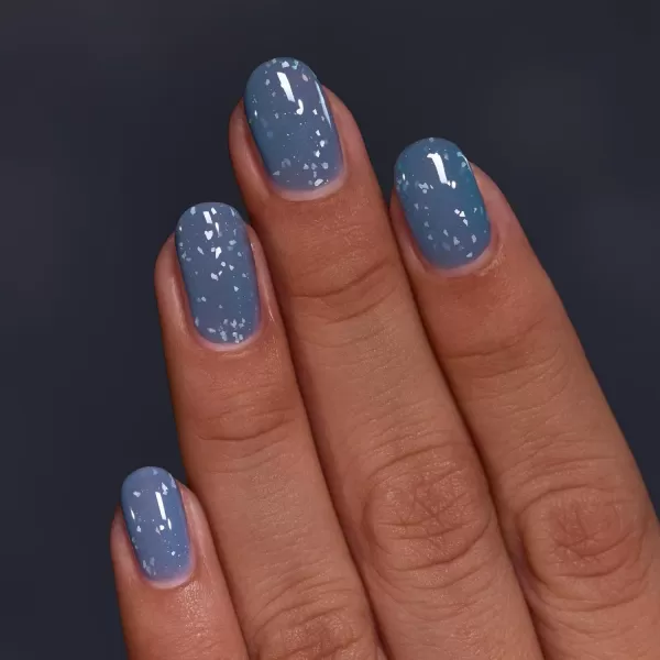 ILNP Rainy Days  Denim Blue Flakie Shimmer Nail PolishILNP Rainy Days  Denim Blue Flakie Shimmer Nail Polish