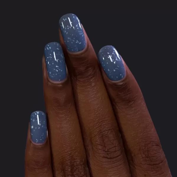 ILNP Rainy Days  Denim Blue Flakie Shimmer Nail PolishILNP Rainy Days  Denim Blue Flakie Shimmer Nail Polish