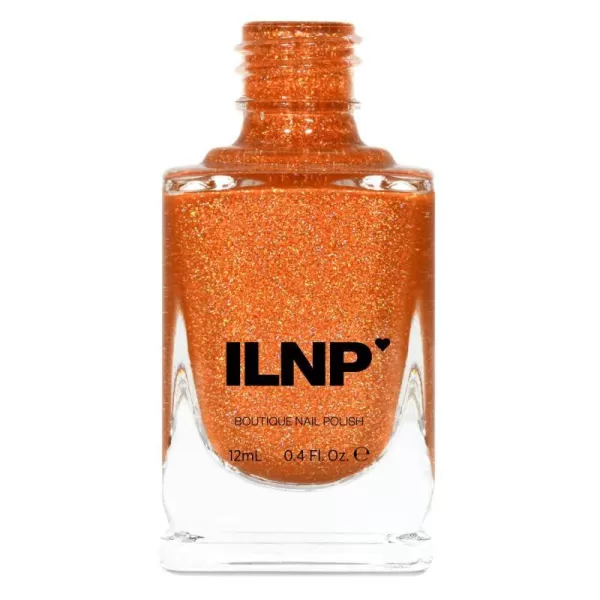 ILNP Euphoria  Vibrant Orange Hologrpahic Jelly Nail PolishILNP Euphoria  Vibrant Orange Hologrpahic Jelly Nail Polish