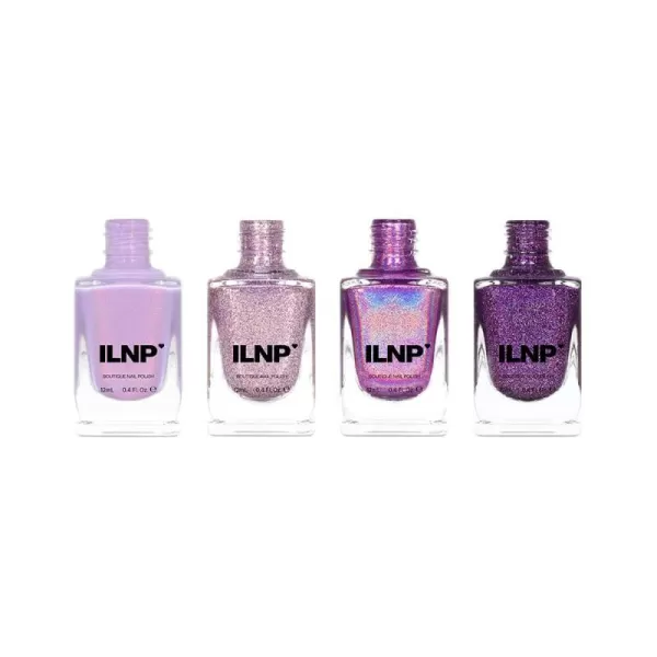 ILNP Purple Essentials Bundle  Sparkling and Shimmering Purple Nail Polish SetILNP Purple Essentials Bundle  Sparkling and Shimmering Purple Nail Polish Set