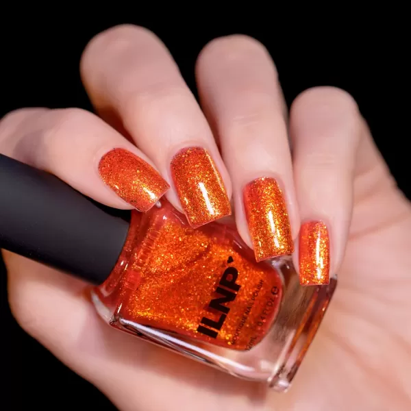 ILNP Carved  JackOLantern Orange Shimmer Nail PolishILNP Carved  JackOLantern Orange Shimmer Nail Polish