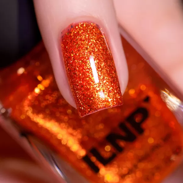 ILNP Carved  JackOLantern Orange Shimmer Nail PolishILNP Carved  JackOLantern Orange Shimmer Nail Polish