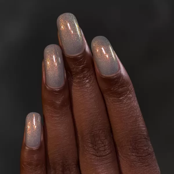 ILNP Flicker  Flickering Light Grey Shimmer Nail PolishILNP Flicker  Flickering Light Grey Shimmer Nail Polish