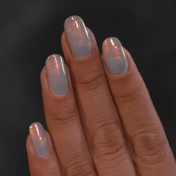 ILNP Flicker  Flickering Light Grey Shimmer Nail PolishILNP Flicker  Flickering Light Grey Shimmer Nail Polish