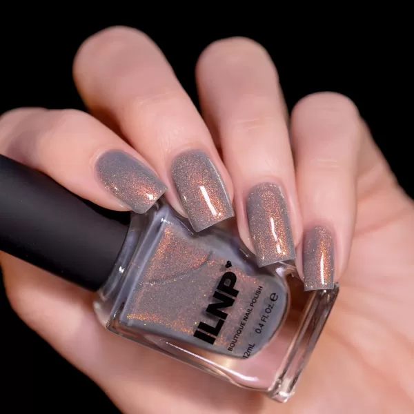 ILNP Flicker  Flickering Light Grey Shimmer Nail PolishILNP Flicker  Flickering Light Grey Shimmer Nail Polish