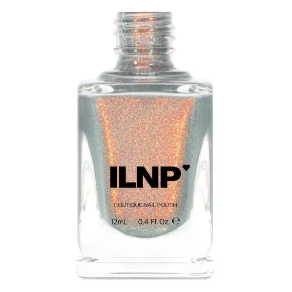 ILNP Flicker  Flickering Light Grey Shimmer Nail PolishILNP Flicker  Flickering Light Grey Shimmer Nail Polish