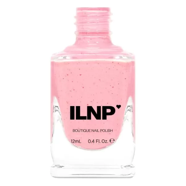 ILNP Sugar High  Creamy White MultiColored Speckled Nail PolishStrawberry Shake 040 Fl Oz Pack of 1