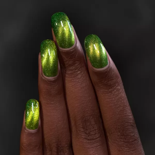 imageILNP Frankie  Monster Green Magnetic Holographic Nail Polish