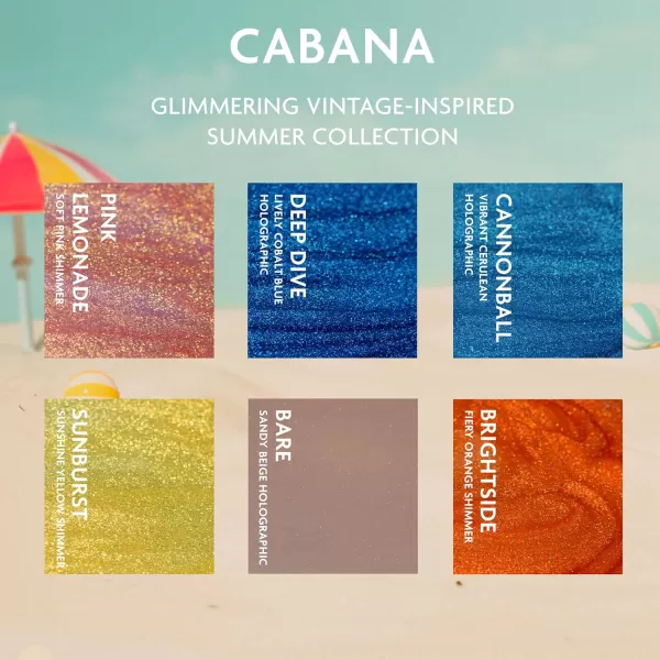 imageILNP Cabana Collection  Glimmering VintageInspired Summer Nail Polish Collection