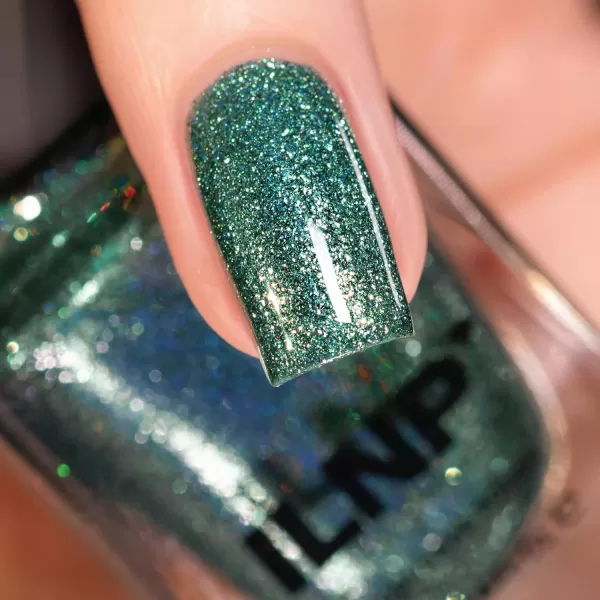 imageILNP Forever  Vivid Emerald Green Ultra Metallic Nail Polish