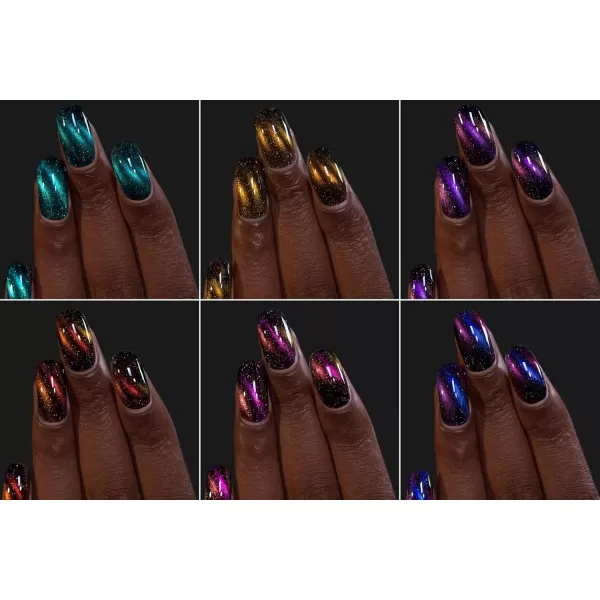 imageILNP Nightlife  Bold and Bright Bold and Bright BlackBased Magnetic Nail Polish Collection