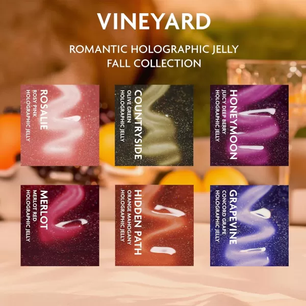 imageILNP Vineyard Collection  Romantic Holographic Jelly Nail Polishes