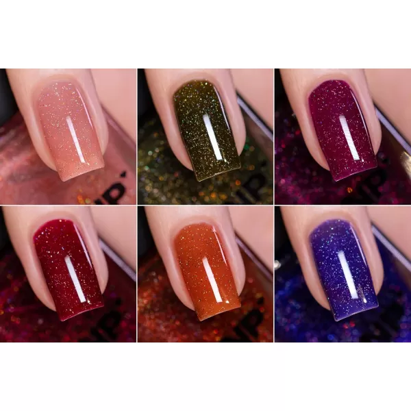 imageILNP Vineyard Collection  Romantic Holographic Jelly Nail Polishes