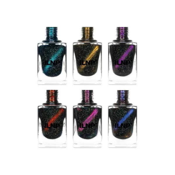 imageILNP Nightlife  Bold and Bright Bold and Bright BlackBased Magnetic Nail Polish Collection