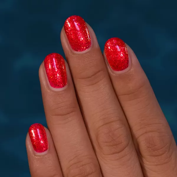 imageILNP Ariel  Vivid Lobster Red Shimmer Nail Polish