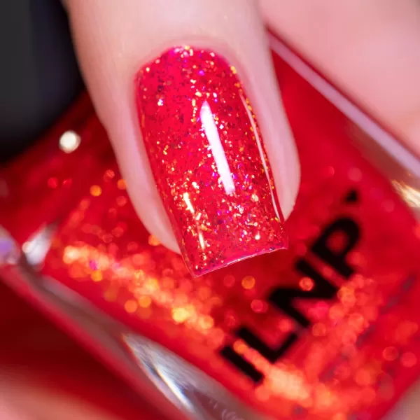 imageILNP Ariel  Vivid Lobster Red Shimmer Nail Polish