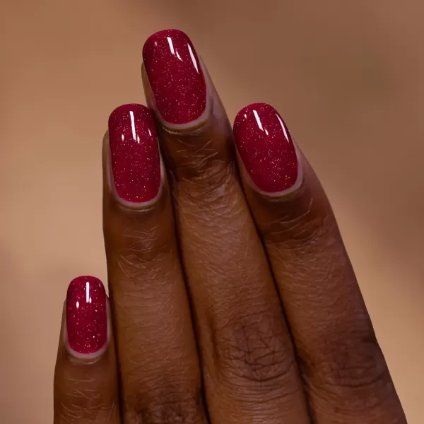 imageILNP Merlot  Merlot Red Holographic Jelly Nail PolishMerlot