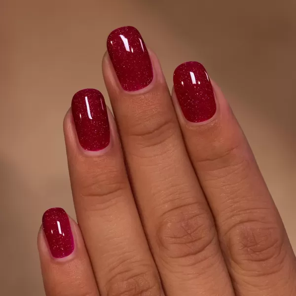 imageILNP Merlot  Merlot Red Holographic Jelly Nail PolishMerlot