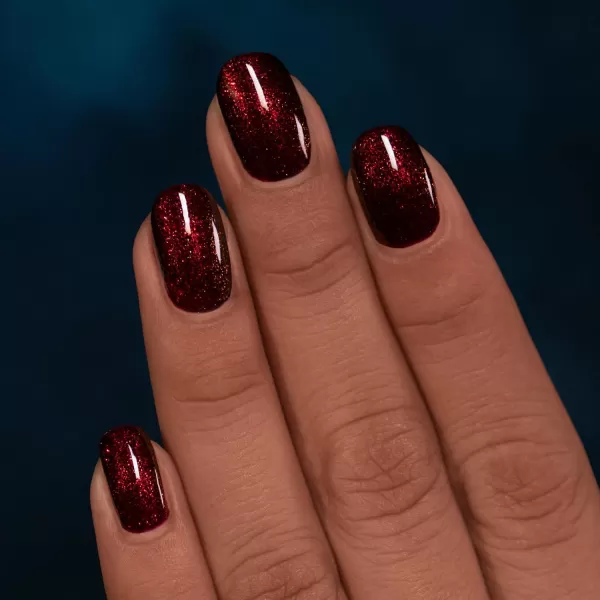 imageILNP Sabrina  Dark Vampy Red Shimmer Nail Polish  Vegan Cruelty Free Non Toxic