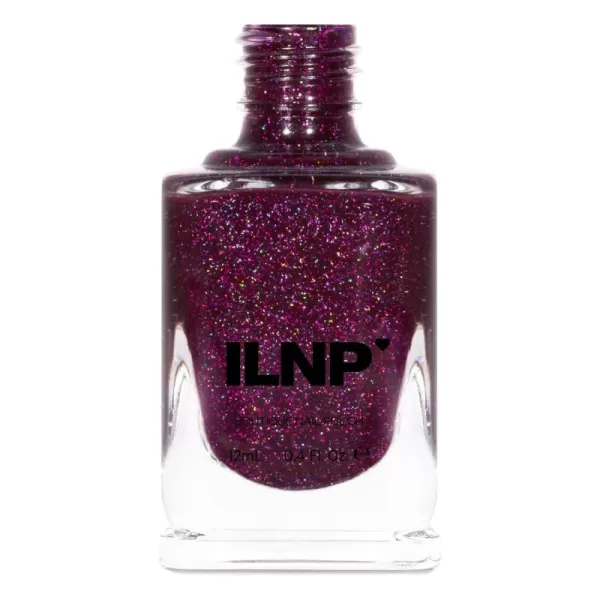 imageILNP Merlot  Merlot Red Holographic Jelly Nail PolishHoneymoon