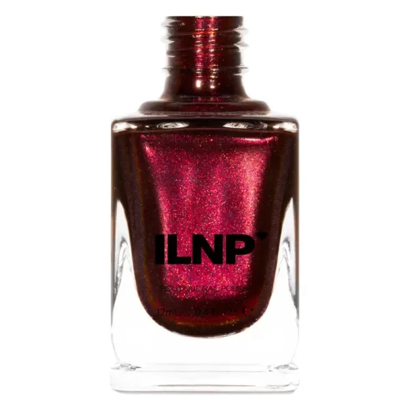 imageILNP Sabrina  Dark Vampy Red Shimmer Nail Polish  Vegan Cruelty Free Non Toxic