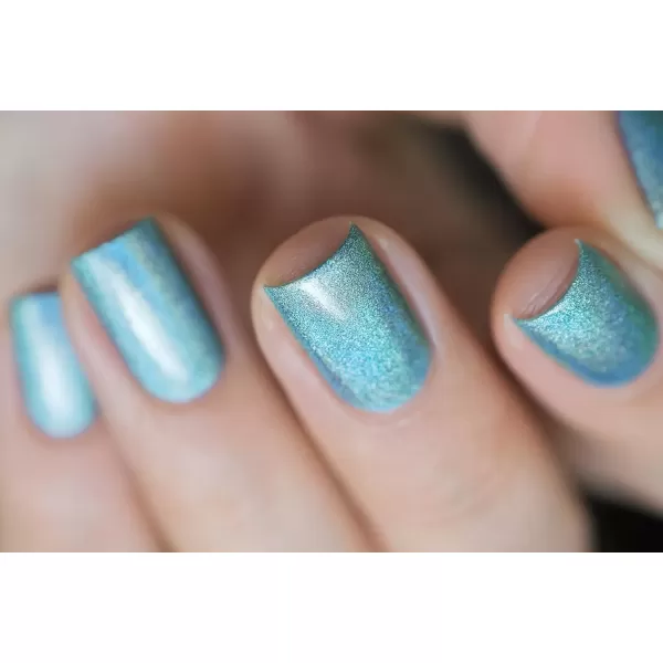 imageILNP Aria  Sky Blue Ultra Holographic Nail Polish Chip Resistant Manicure NonToxic Nail Lacquer Vegan Cruelty Free 12ml