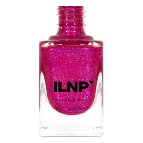 imageILNP Bikini Bottoms  Vivid Magenta Pink Holographic Nail Polish