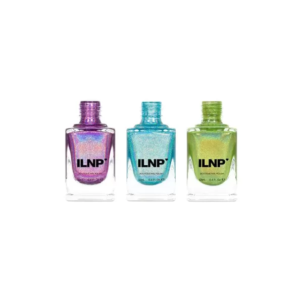 imageILNP Spring Brights Bundle  Bright and Colorful Holographic Nail Polish Set