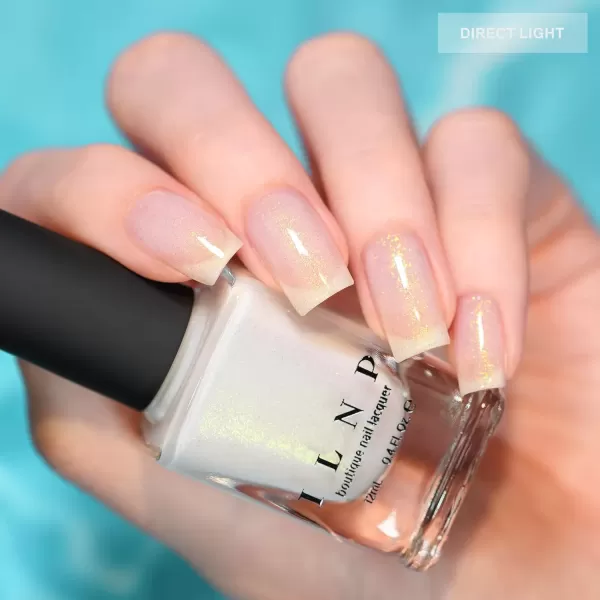 imageILNP Pina Colada  Sheer White Holographic Jelly Nail Polish