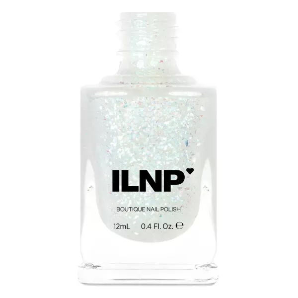 imageILNP Spotlight  Icy Blue Iridescent Flakie Topper Nail Polish