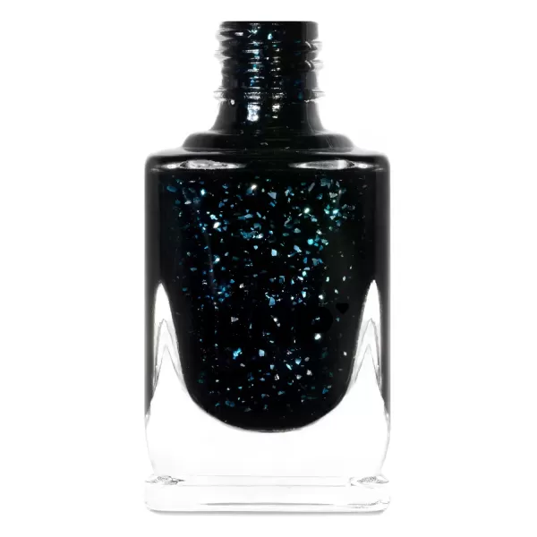 imageILNP Until Midnight  BlackBased Iridescent Flakie Shimmer Nail Polish