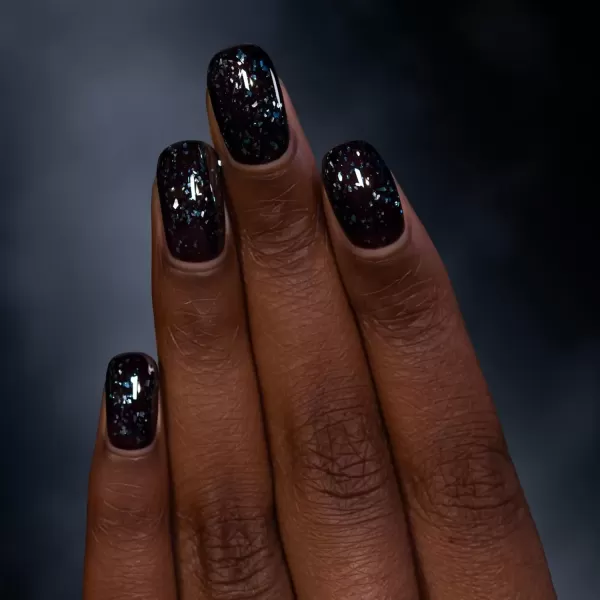 imageILNP Until Midnight  BlackBased Iridescent Flakie Shimmer Nail Polish